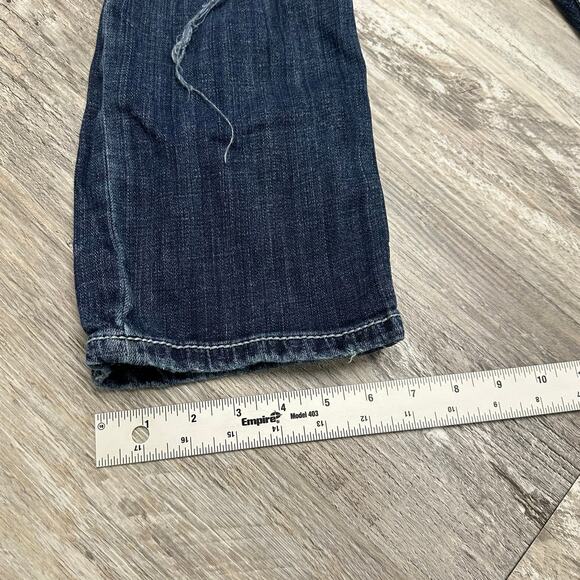 BKE Buckle Jake Blue Mens 32R Faded Denim Straight Leg Distressed Jeans Y2K - Picture 10 of 14